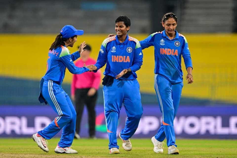 Deepti Sharma picked up 3 for 45 to derail Pakistan's chase • Oct 05, 2025 • Getty Images