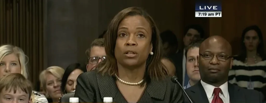 Judge Eleanor Ross of the Northern District of Georgia was subject to a private reprimand for having sex in the workplace.Image: C-SPAN Video